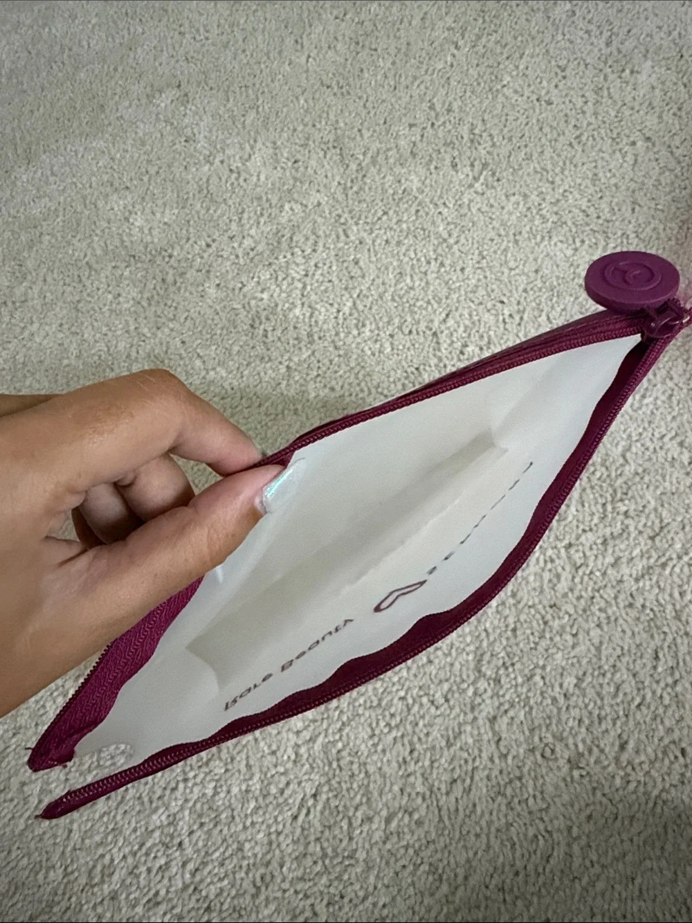 Rare Beauty x Sephora Clear Makeup Bag
